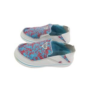 Columbia Slip-On Shoes, Boy's‎ Size 12, White/Blue/Red